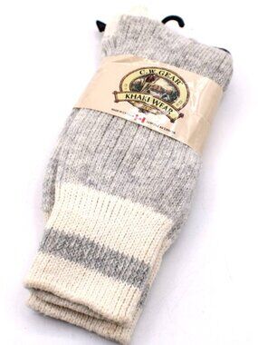 C.W. CW Gear Khaki Wear Wool Blend Crew Socks 9-11 Work Boot Socks 807W NIP